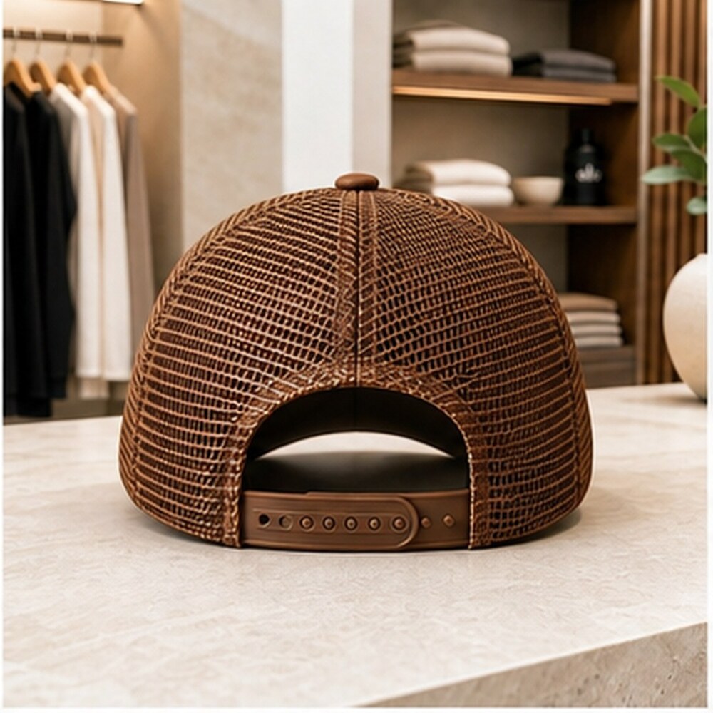 ALO Yoga Modern Brown Athletic Style Mesh Cap - Picture 2 of 8
